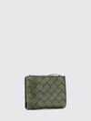 intrecciato calfskin leather wallet