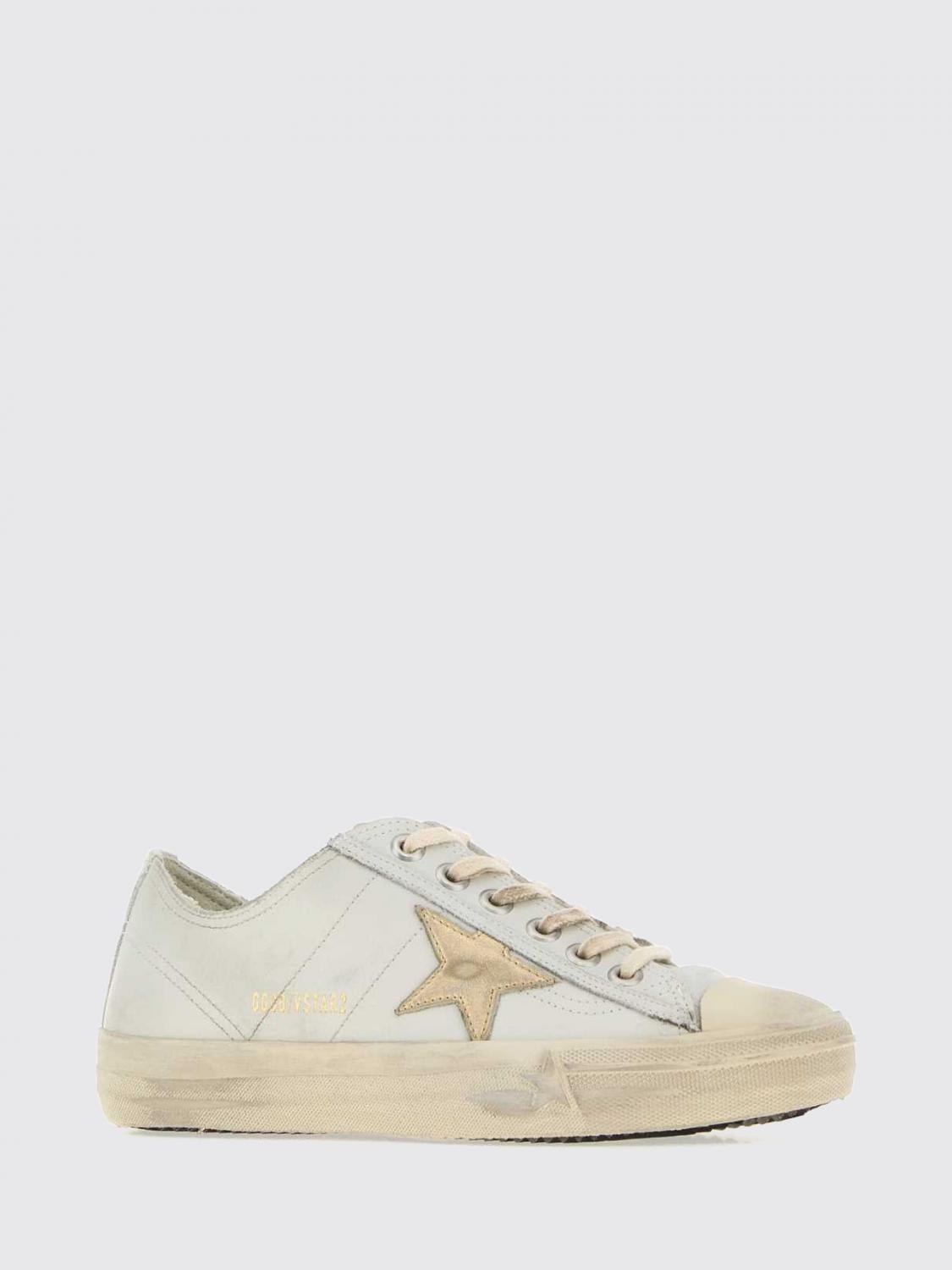v-star 2 smooth leather sneakers with worn-out effect and logo