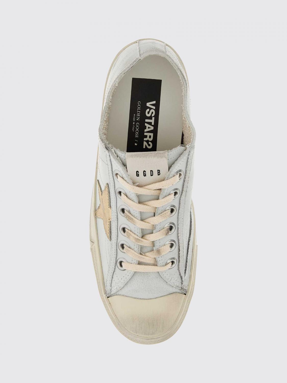 v-star 2 smooth leather sneakers with worn-out effect and logo