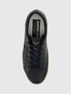 super-star grained leather sneakers with laminated logo