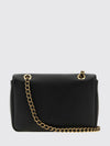 leather shoulder bag with vlogo signature
