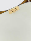 way smooth calfskin leather tote bag with engraved logo