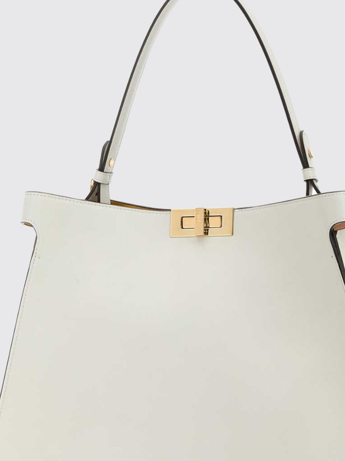 way smooth calfskin leather tote bag with engraved logo