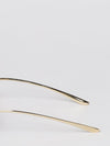 knot aviator sunglasses in metal and acetate