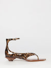 chloé jelly thong sandals in pvc with tortoiseshell pattern and strap