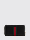 horsebit web continental calfskin zip wallet