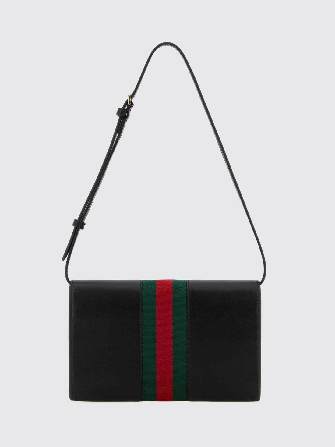 GUCCI OS horsebit web mini leather crossbody bag with stripe detail