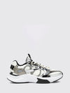 vlogo signature leather and fabric trainers