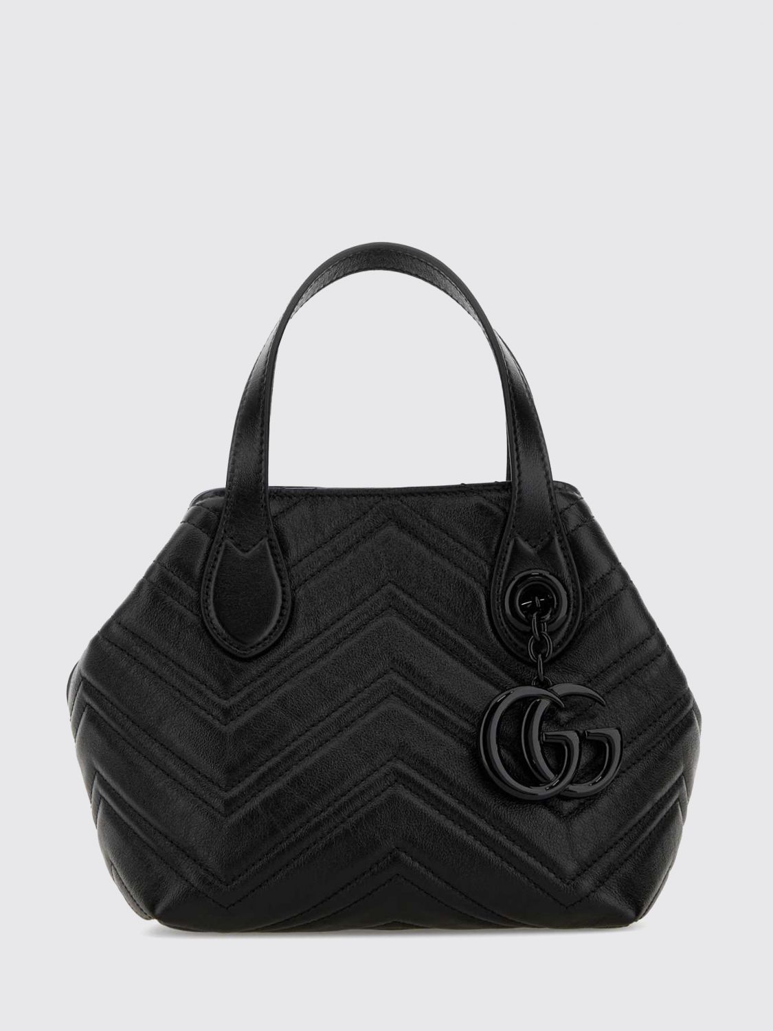gg marmont mini top handle bag in matelassé chevron nappa