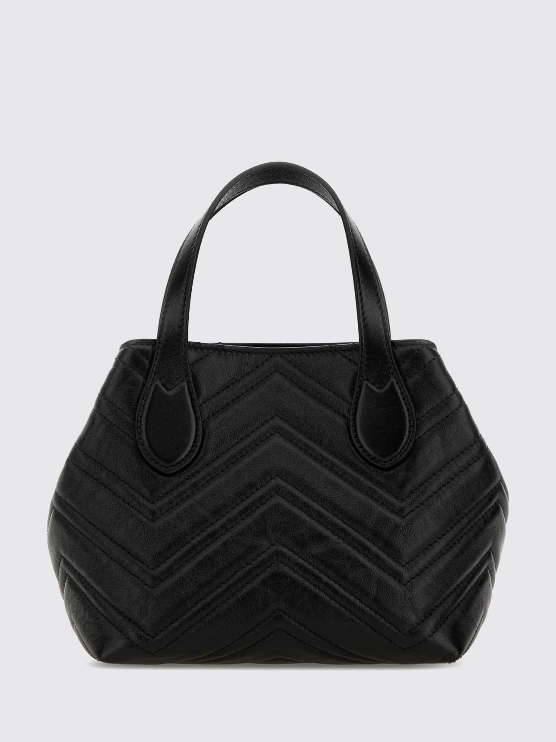 gg marmont mini top handle bag in matelassé chevron nappa