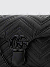 gg marmont mini shoulder bag in matelassé nappa with chain strap