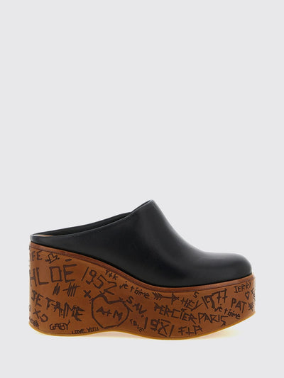 woman's wedge shoes chloé