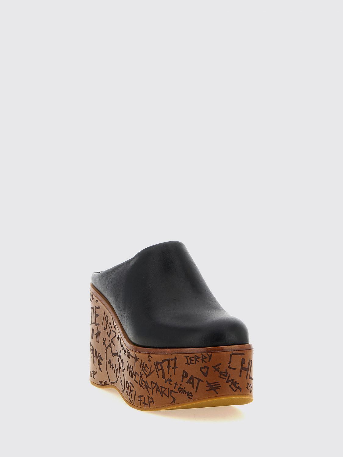 woman's wedge shoes chloé