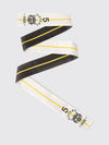 silk bandeau scarf with an all-over graphic logo print