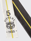silk bandeau scarf with an all-over graphic logo print