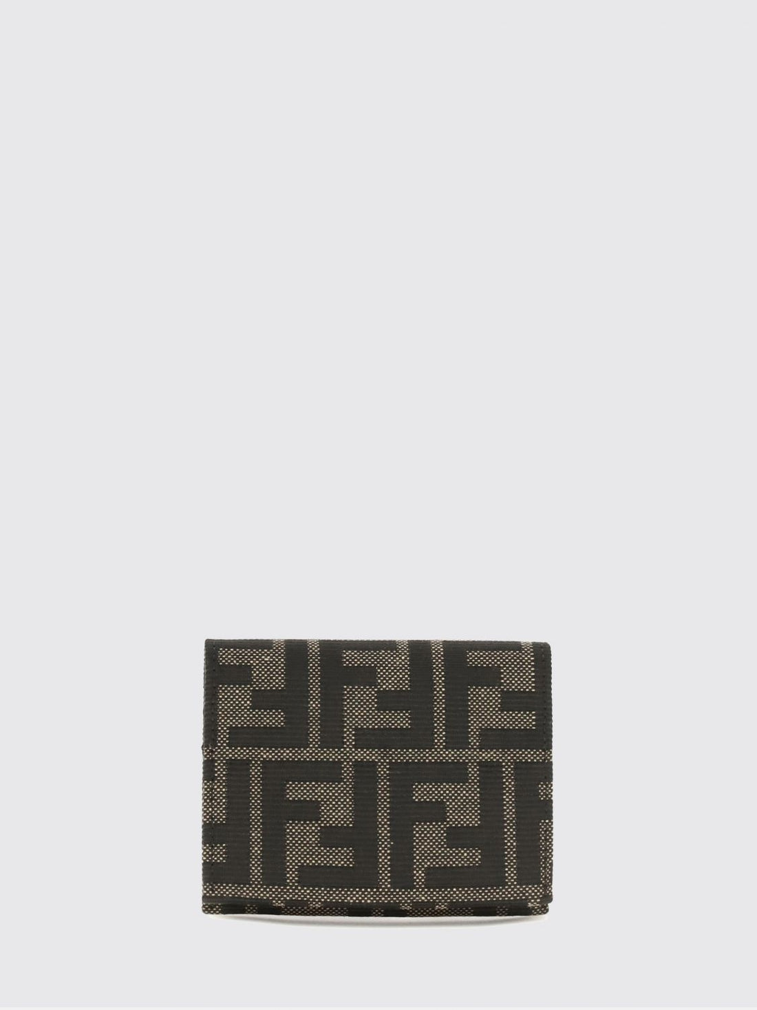 FENDI OS bifold card holder in ff monogram jacquard fabric