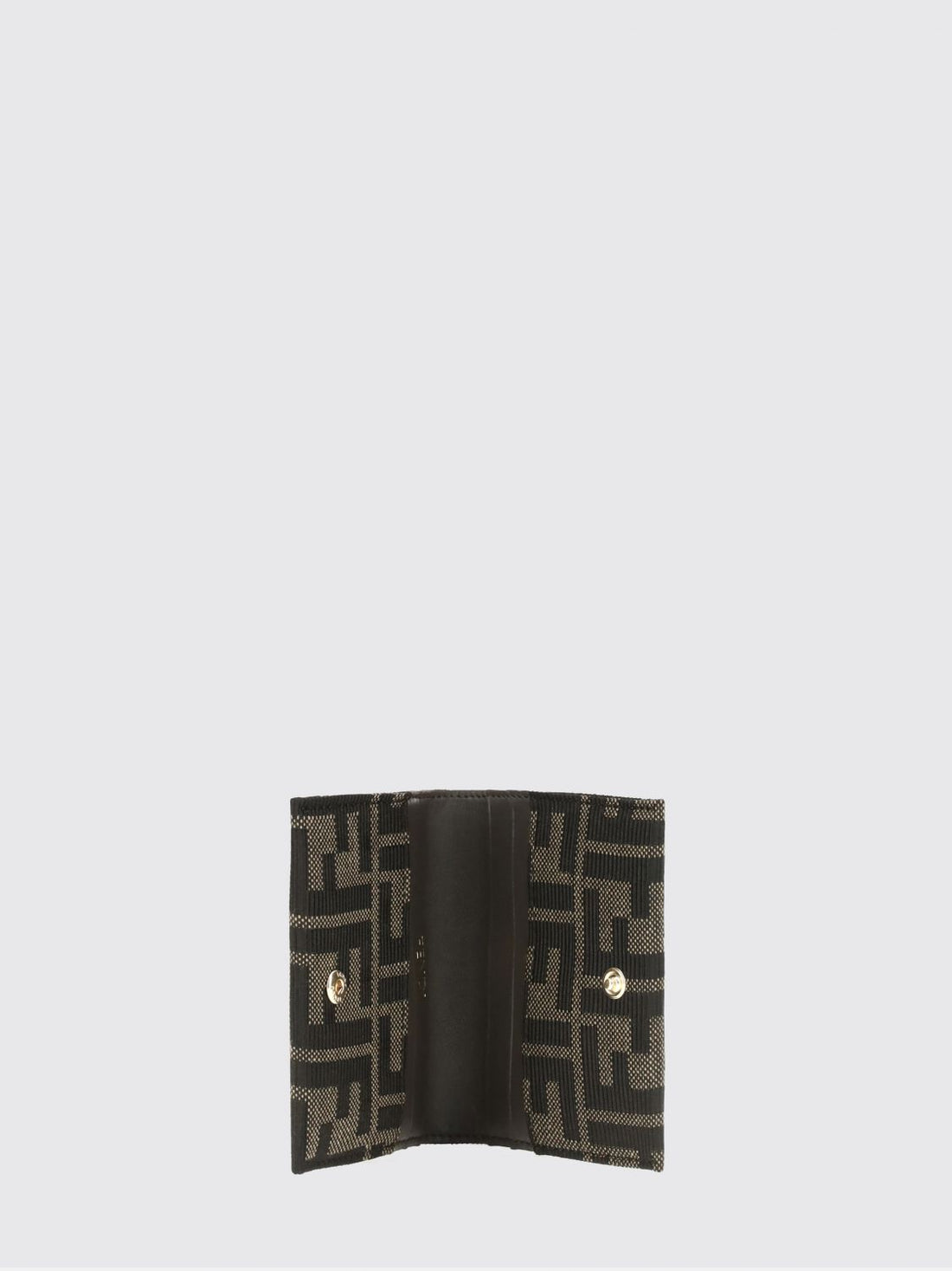 FENDI OS bifold card holder in ff monogram jacquard fabric