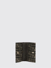 bifold card holder in ff monogram jacquard fabric