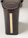 high-heeled eel leather platform sandals with an ankle strap