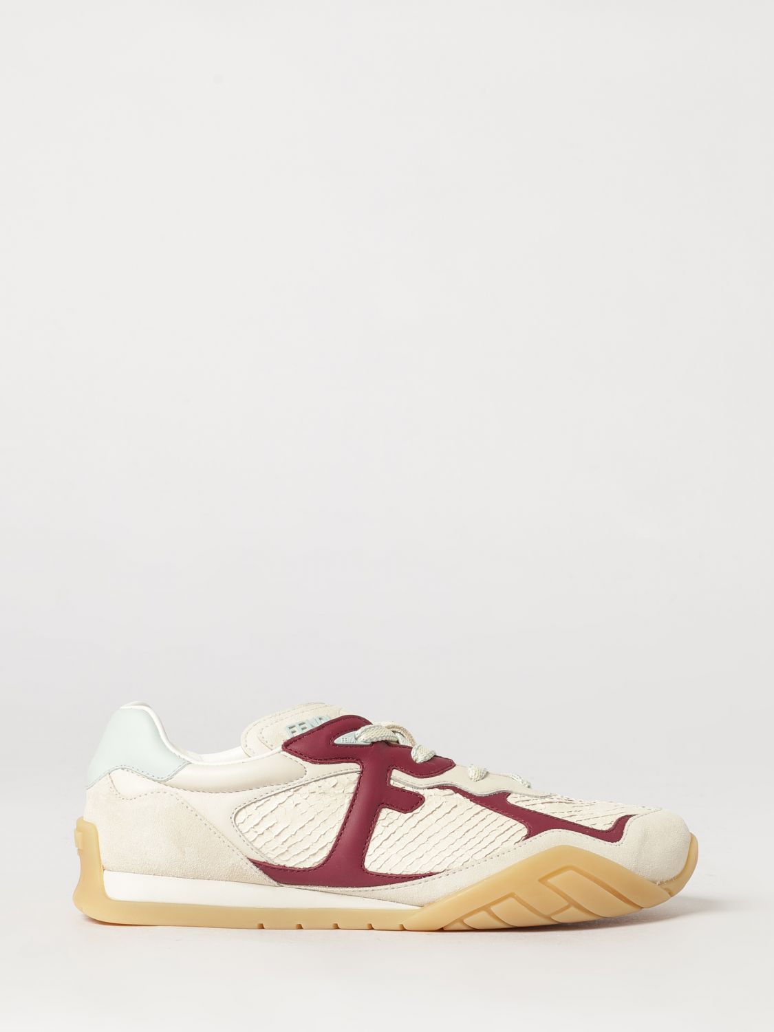wave pulse low-top sneakers in calf leather with embossed logo