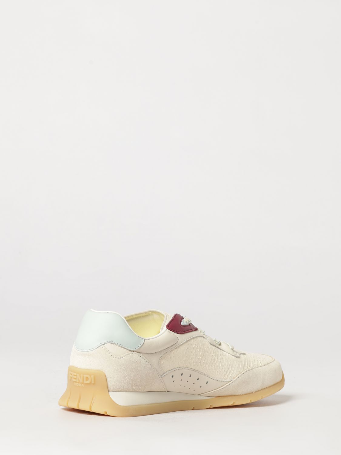 wave pulse low-top sneakers in calf leather with embossed logo