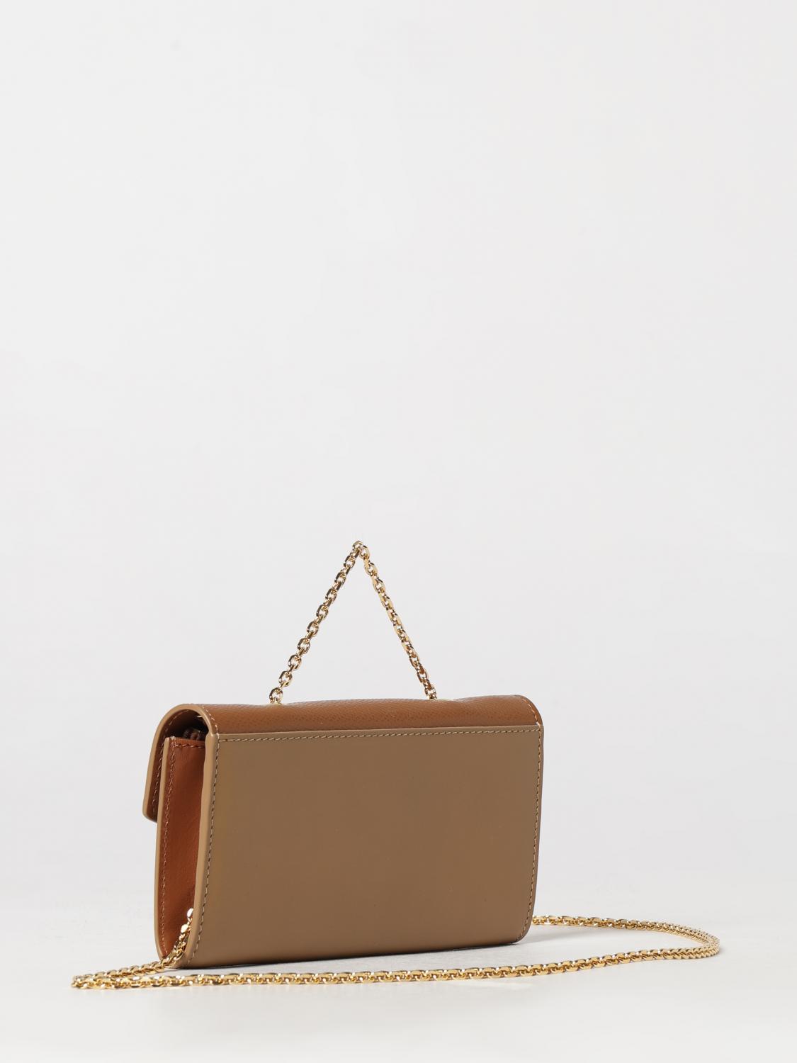 ff diamonds grained calfskin wallet on chain with monogram