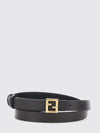 ff reversible calfskin leather belt with monogram buckle