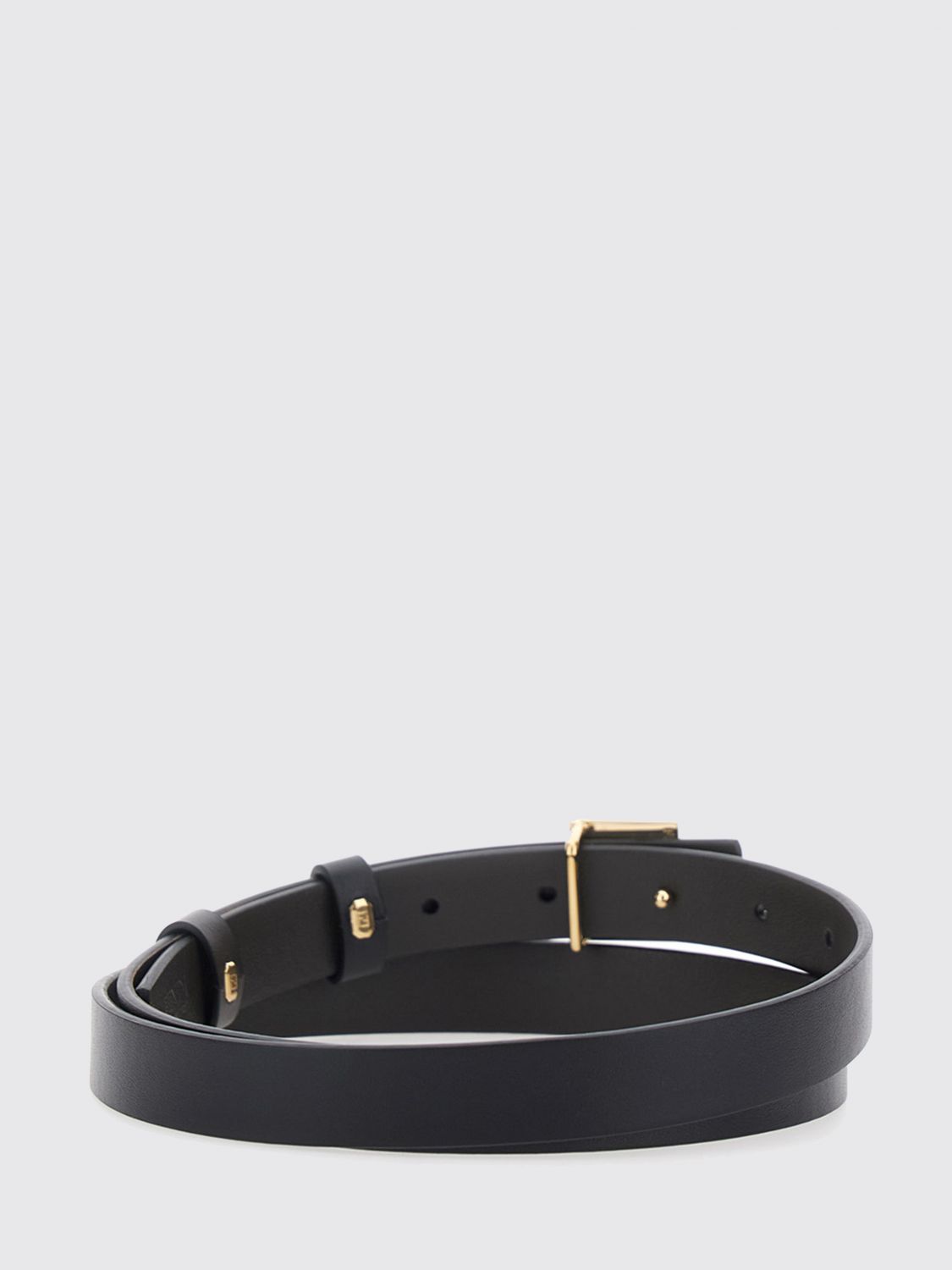 ff reversible calfskin leather belt with monogram buckle