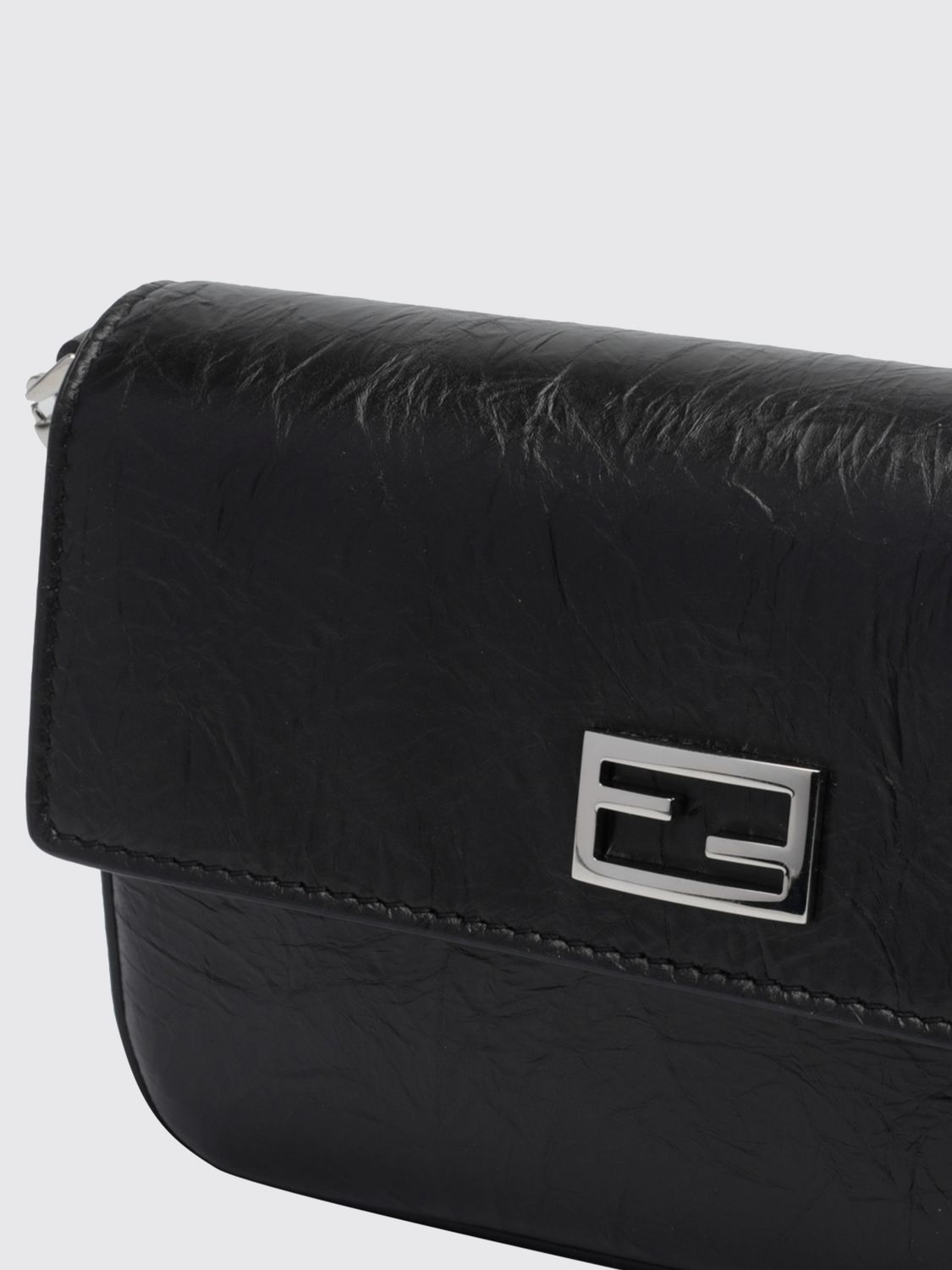 tube calfskin leather mini crossbody bag with ff monogram