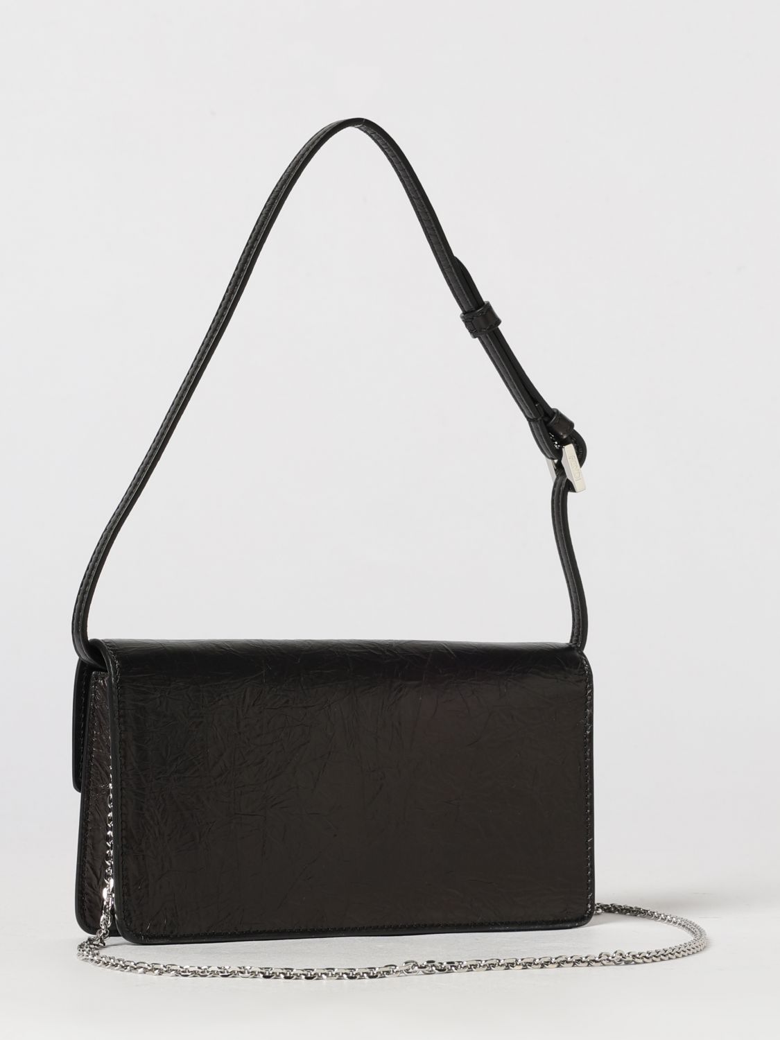 tuve crinkled calfskin leather mini bag with ff monogram