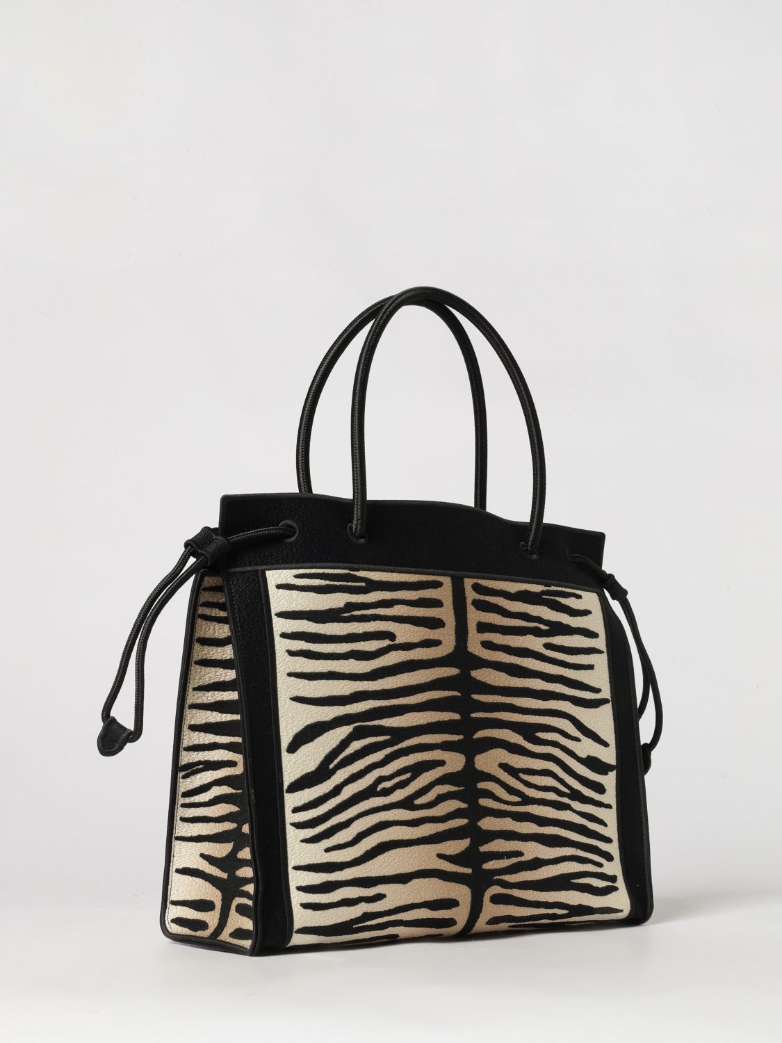 large magic animalier jacquard tote bag
