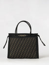 large superlight technical fabric tote bag with ff zucca pattern