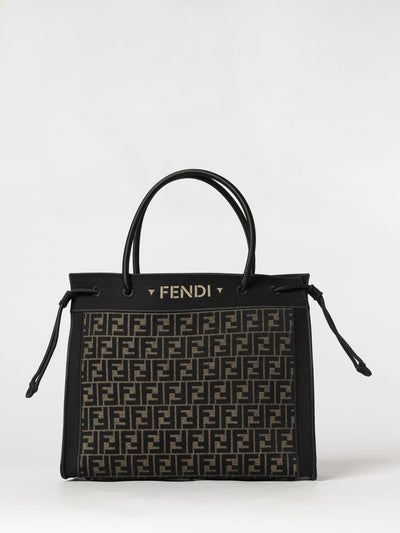large superlight technical fabric tote bag with ff zucca pattern