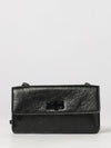 peekaboo wallet on chain in crinkled calfskin leather