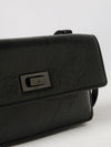peekaboo wallet on chain in crinkled calfskin leather