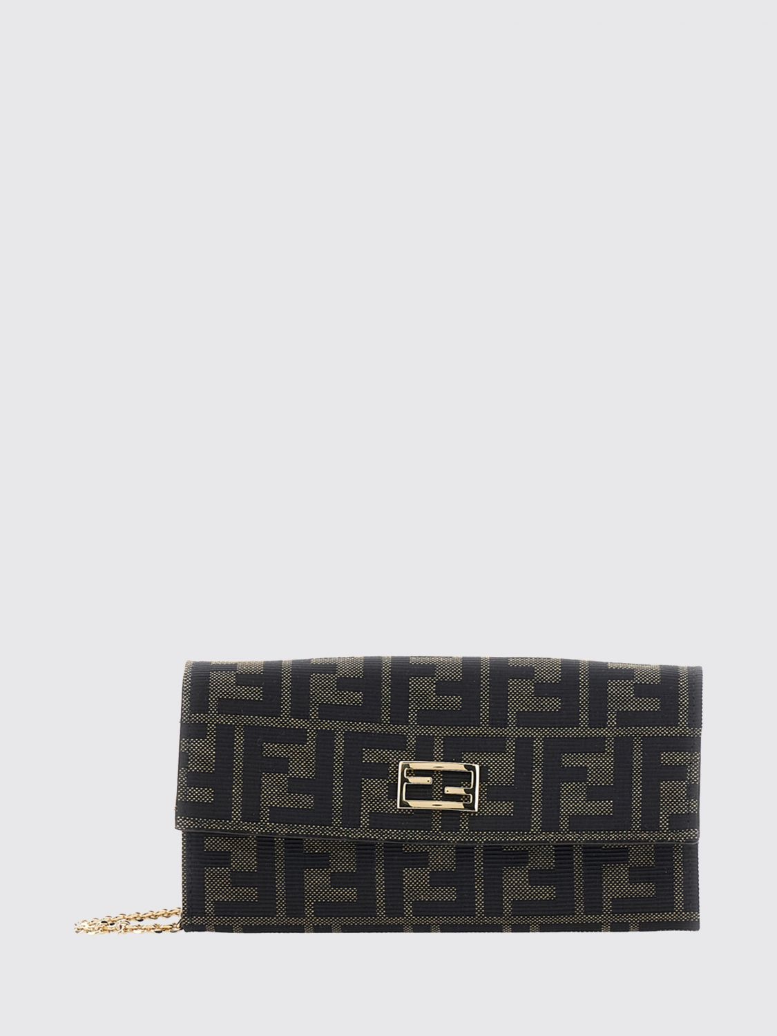 tube ff monogram fabric mini cross-body bag