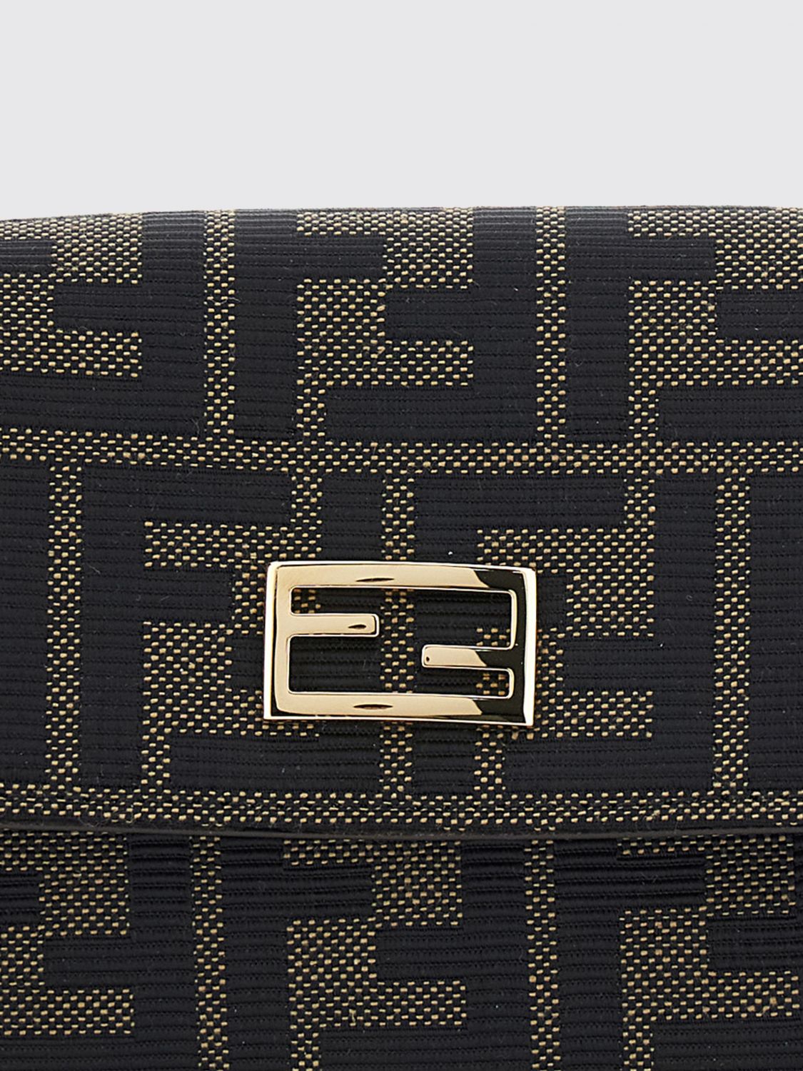 tube ff monogram fabric mini cross-body bag
