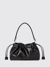 large baguette crinkled-effect leather shoulder bag