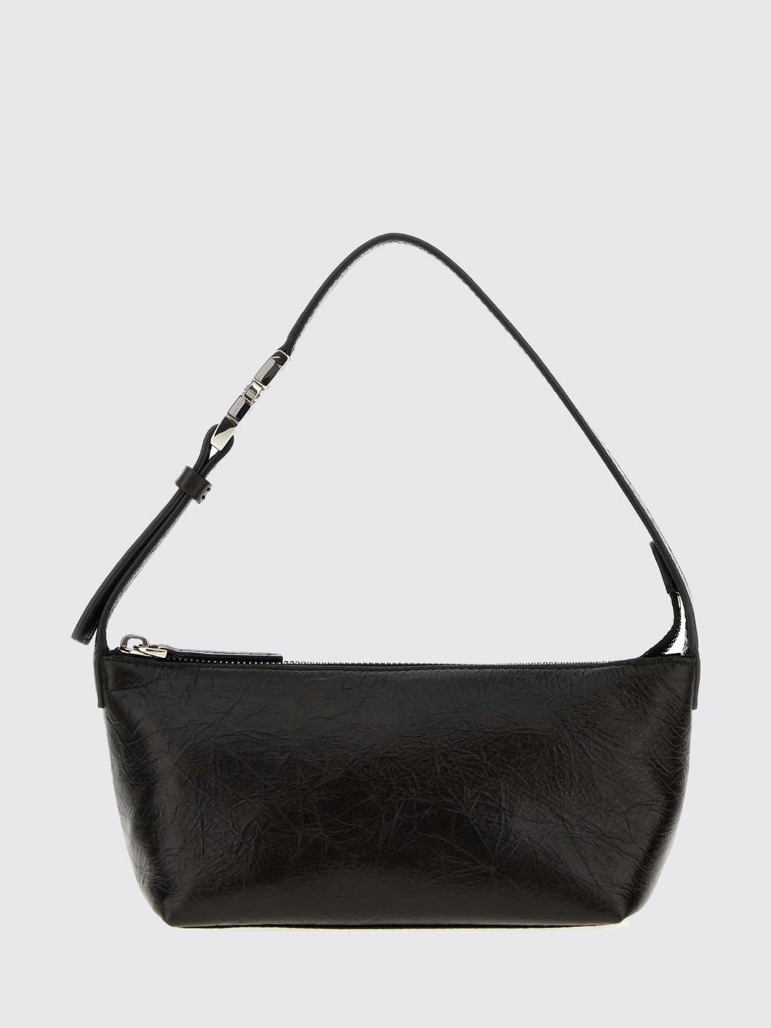 FENDI OS vanity crinkled leather mini bag with metal ff logo