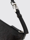 vanity crinkled leather mini bag with metal ff logo