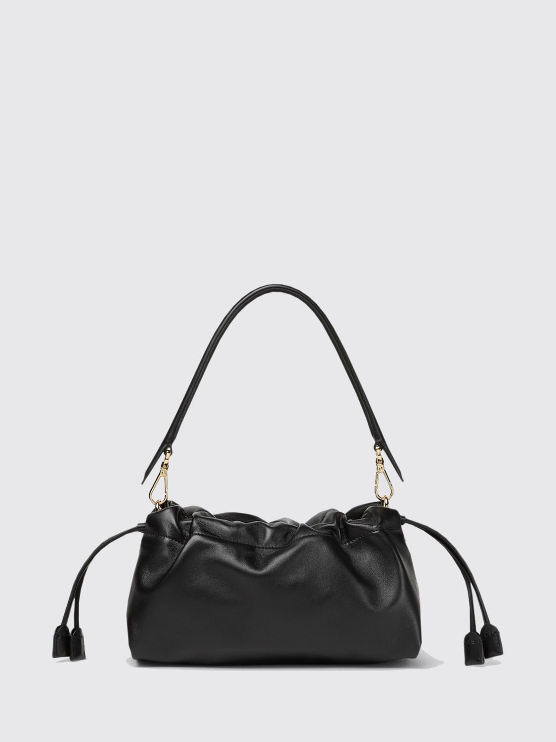 medium baguette lambskin nappa shoulder bag with drawstring