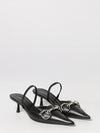 boulevard leather slingback pumps with a mid heel and horsebit detail
