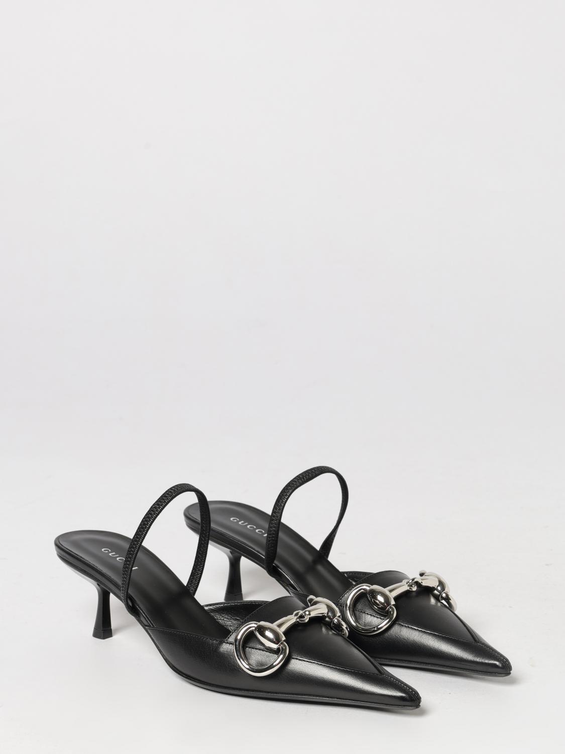 boulevard leather slingback pumps with a mid heel and horsebit detail