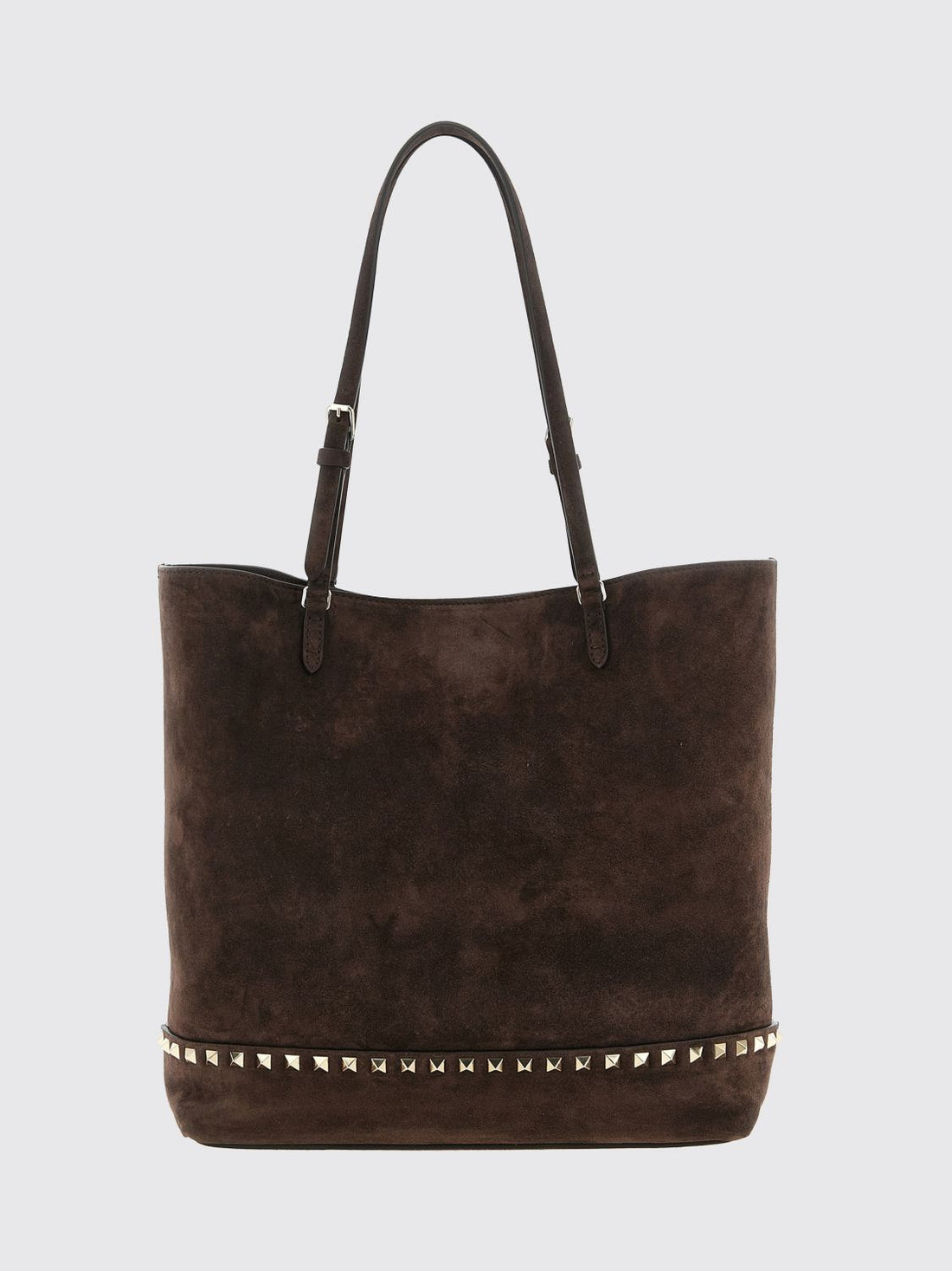 VALENTINO GARAVANI OS rockstud suede tote bag with studs