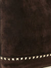 rockstud suede tote bag with studs