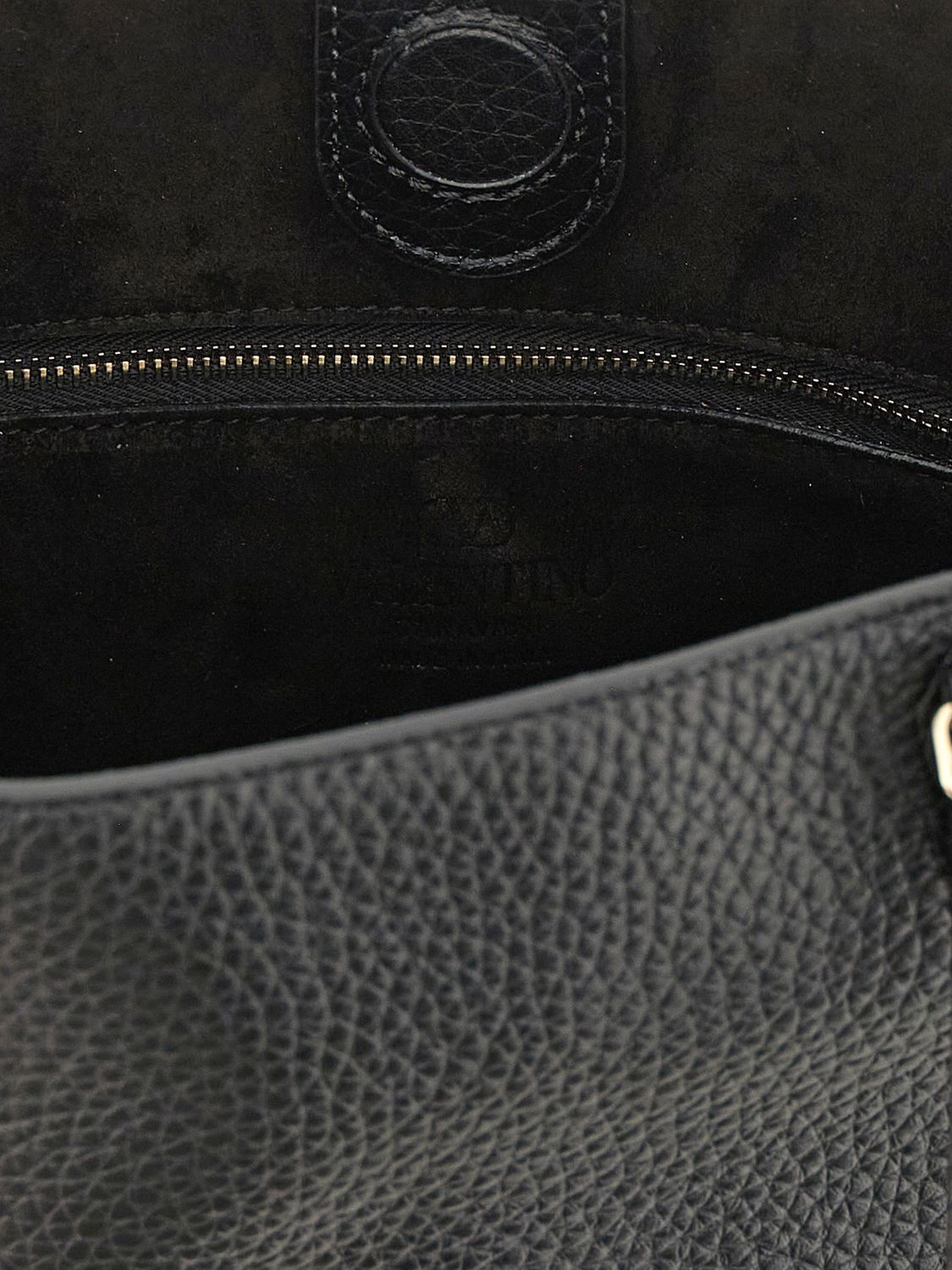 rockstud small grained calfskin leather tote bag