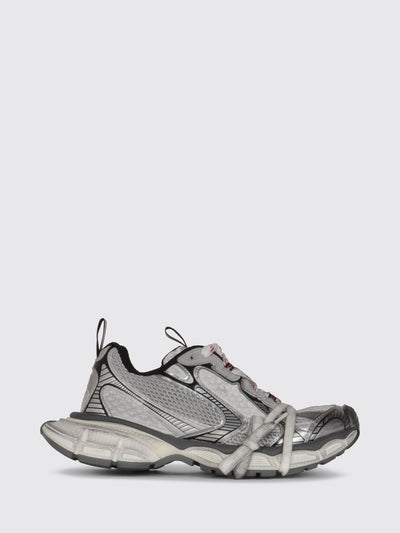 3xl mesh sneakers with a distressed effect and double pull-tab