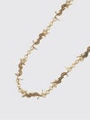 gold-tone metal bracelet with interlaced ysl monogram pendant