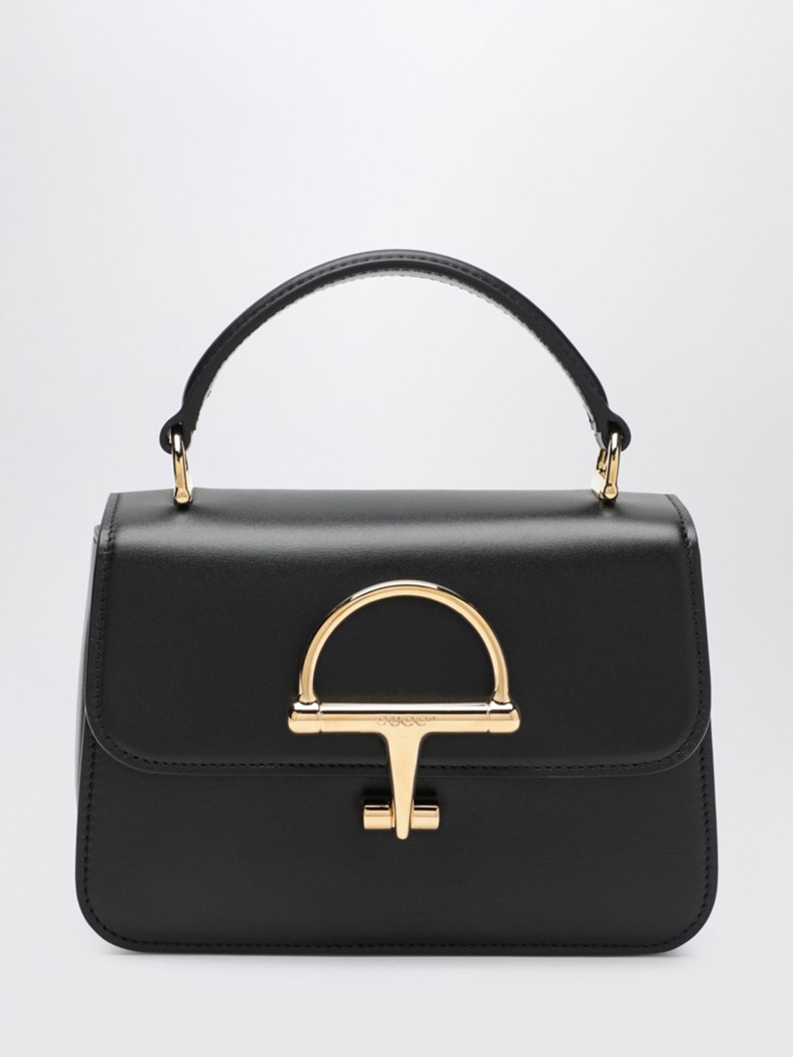 siena mini handbag in smooth calfskin with horsebit detail
