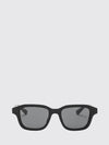 rectangular cat-eye sunglasses in black acetate
